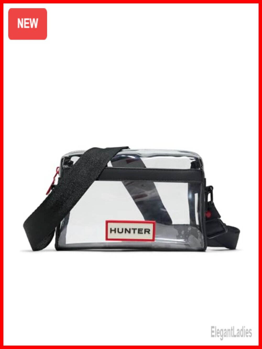 Clear Crossbody Bag Concerts Stadiums Removable Strap Zippered Pockets